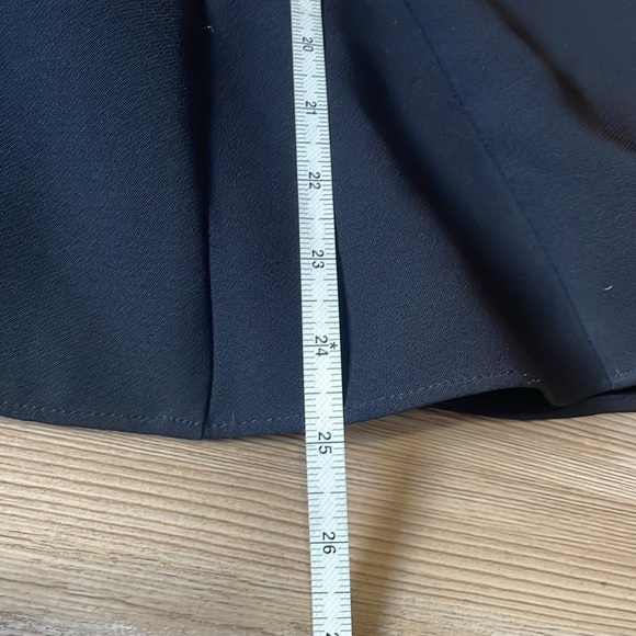 Talbots Fit and Flare Skirt Size 12 Black Office Career Business Lined Back zip - Picture 6 of 11